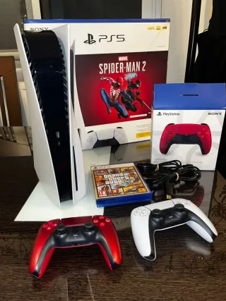 PlayStation 5 con lettore + DualSense Rosso
