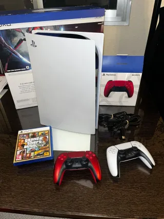 PlayStation 5 con lettore + DualSense Rosso