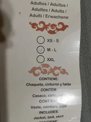 Disfraz Geisha Talla Única Naranja y Morado