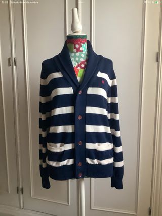 Rebeca Carolina Herrera rayas azul/blanco