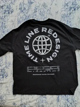 Camiseta Zara Negra Logo