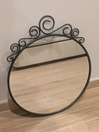 Espejo IKEA EKNE Metal Negro