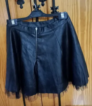 Minifalda negra con tul