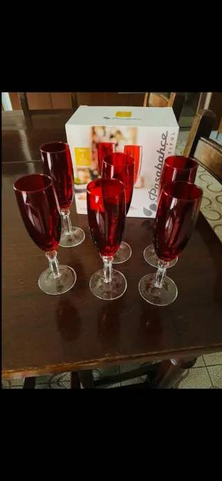 Paşabahçe Set Bicchieri Rossi