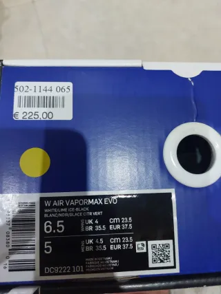 Nike Air Vapormax Evo Verde Naranja Blanco