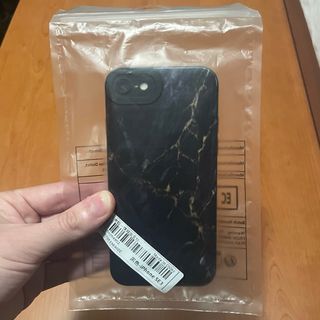 Cover iPhone SE Nero Marmo Dorato