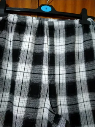 Lote pijama mujer azul y cuadros