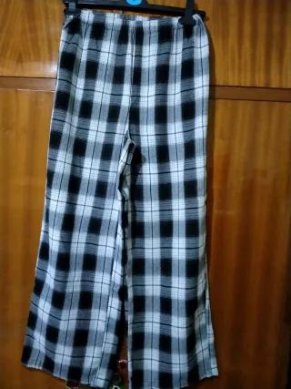 Lote pijama mujer azul y cuadros