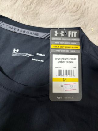 Camiseta Under Armour Talla M Negra Multicolor