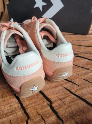 Sneakers Converse All Star Rosa in Pelle Taglia 37
