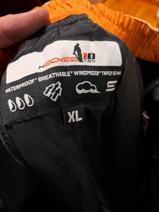 Traje de esquí Talla XL Gris/Naranja