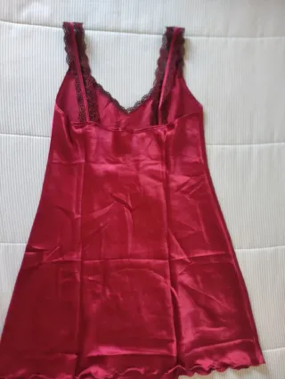 Camisón lencería rojo encaje talla M