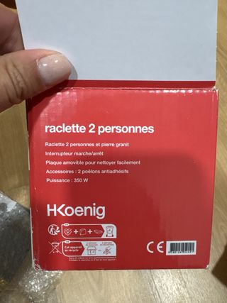 Raclette HKoenig 2 personas
