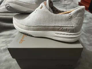 Zapatillas Clarks Hombre Gris/Blanco