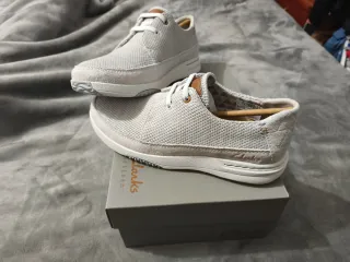 Zapatillas Clarks Hombre Gris/Blanco