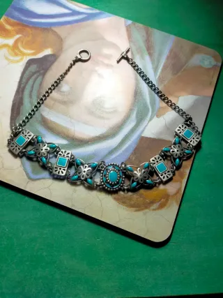 Gargantilla Plata Turquesa