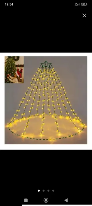 Luci dell'albero di Natale gialle