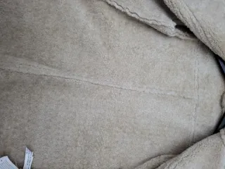 Giubbino donna eco pelle scamosciata beige