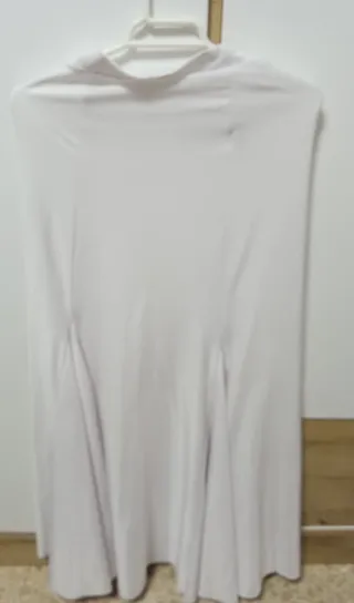 Falda flamenca blanca