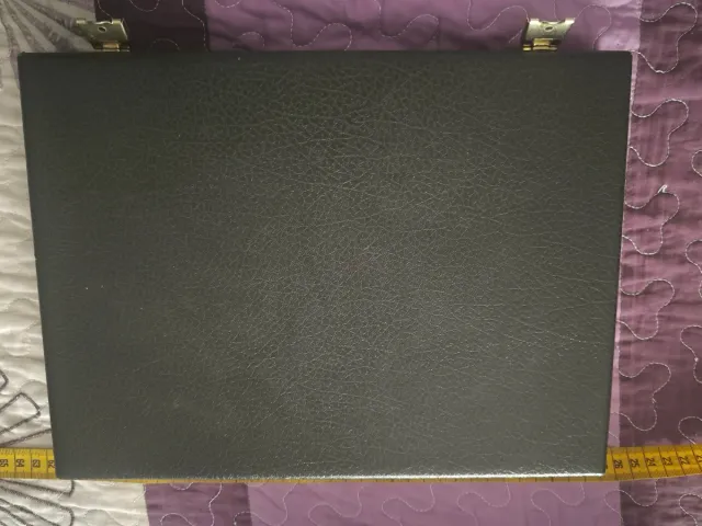 Estuche Joyería Anillos Negro y Beige