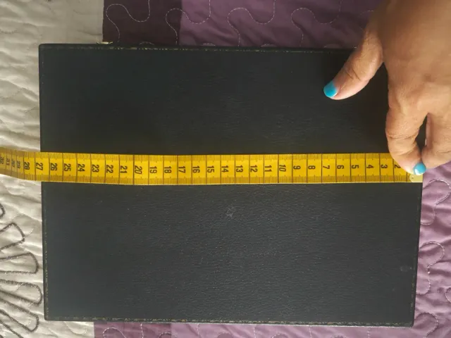 Estuche Joyería Anillos Negro y Beige