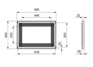 Marco Emuca Microonde 60cm in Plastica Bianca