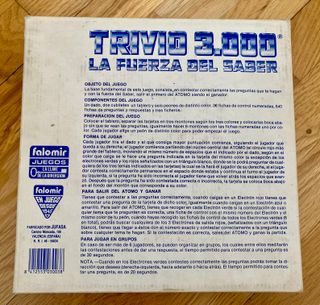 Juego de mesa Trivio 3000