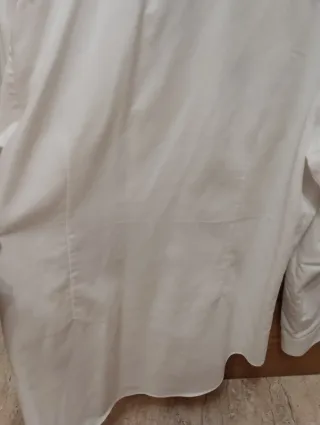 Camisa ZARA Slim Fit Blanca Talla XL