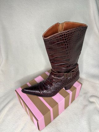 Stivale texano Made in Italy vera pelle