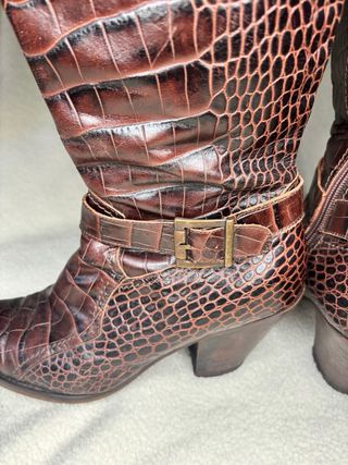 Stivale texano Made in Italy vera pelle