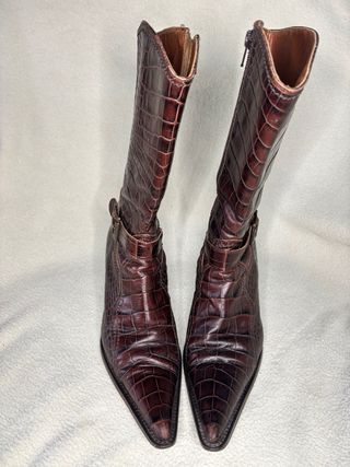 Stivale texano Made in Italy vera pelle