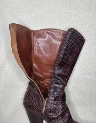 Stivale texano Made in Italy vera pelle