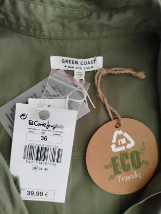 Mono largo verde militar nuevo