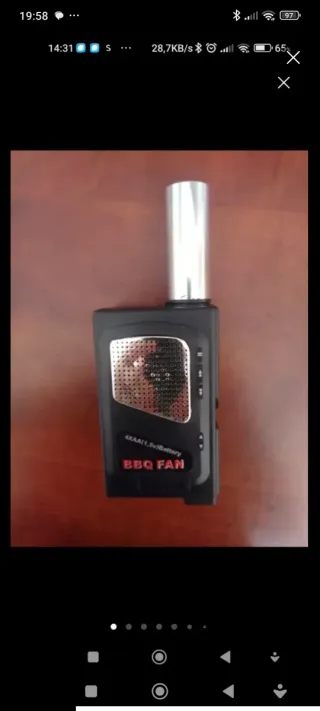 Ventilatore BBQ FAN 4xAA 1.5V a batteria