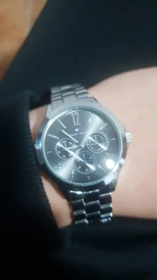 Orologio Tommy Hilfiger Nero e Argento