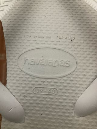 chanclas Havaianas Blancas Talla 41-42 Europa