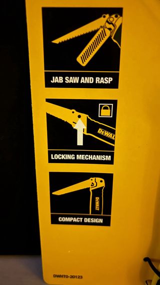 Sierra de Jab Plegable DeWalt 2 en 1