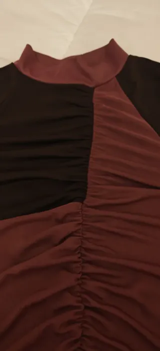 Camiseta Sfera Drapeado Cuello Perkins Talla S