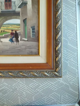 Cuadro óleo sobre tablex, de Joan Vila Moncau.