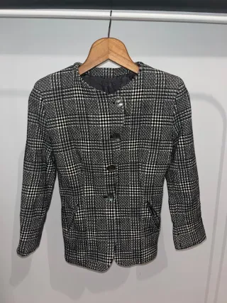 Blazer vintage a quadri taglia L