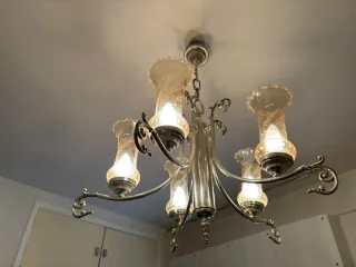 4 lampade da soffitto vintage