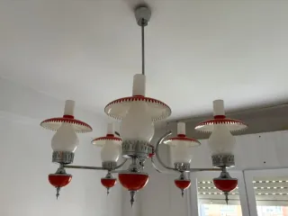 4 lampade da soffitto vintage