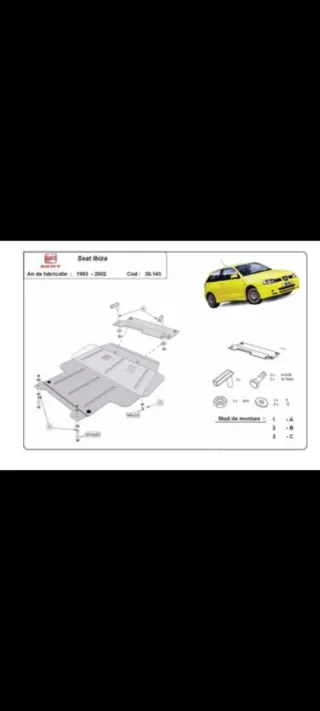 Cubrecarter metálico Seat Ibiza 2000