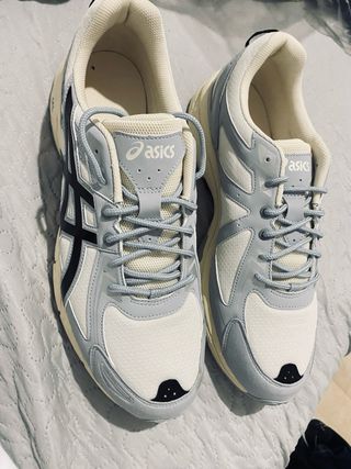 Zapatillas Asics Talla 48 Gris Blanco