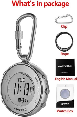 Reloj de bolsillo Spovan multifunción