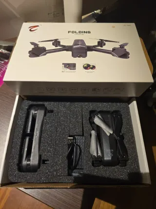 Drone Plegable Negro/Gris