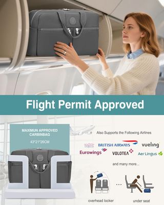 Borsone da viaggio 25L Grigio Pieghevole Impermeab