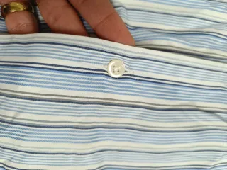 Camisa Hackett London Rayas Azul y Blanco