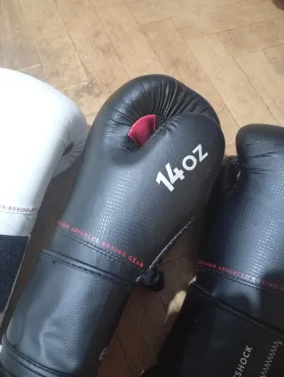 Kit Guantes Boxeo + Protector Bucal