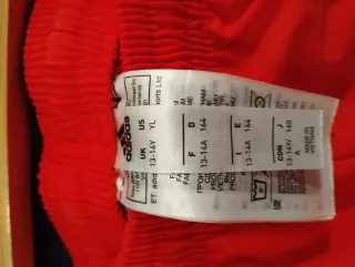 Pantalón corto niño Real Zaragoza rojo talla 13-14